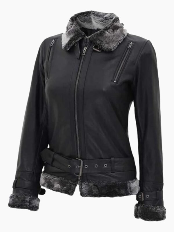 Timothy Designer Soft Shearling Leather Jacket