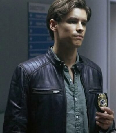 Titans Dick Grayson Black Quilted Leather Jacket