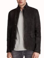 Titans Dick Grayson Black Suede Leather Jacket