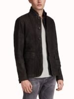 Titans Dick Grayson Black Suede Leather Jacket