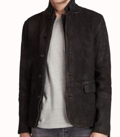 Titans Dick Grayson Black Suede Leather Jacket