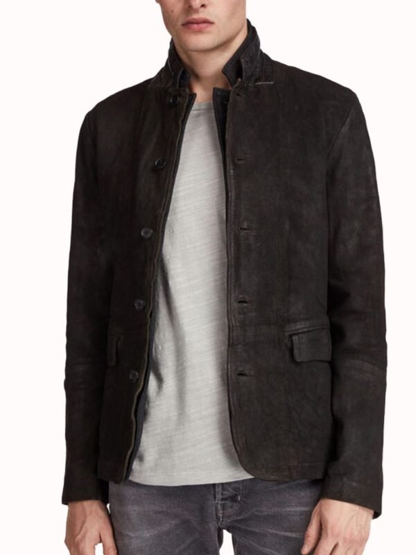 Titans Dick Grayson Black Suede Leather Jacket