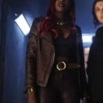 Titans Kory Anders Studded Biker Leather Jacket