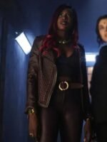 Titans Kory Anders Studded Biker Leather Jacket