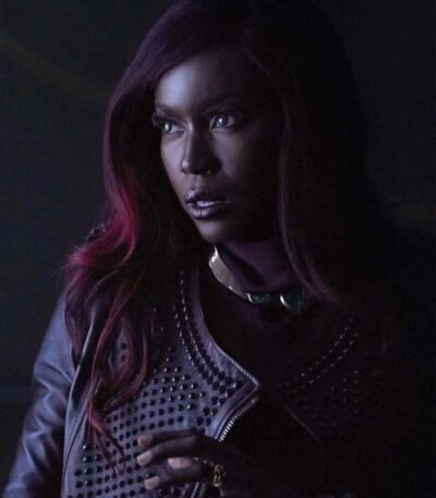 Titans Kory Anders Studded Biker Leather Jacket