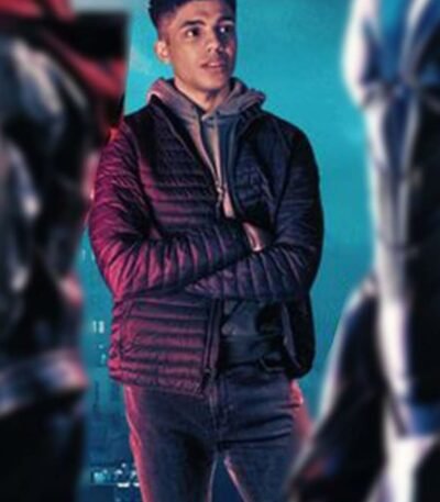 Titans S03 Tim Drake Black Quilted Puffer Jacket