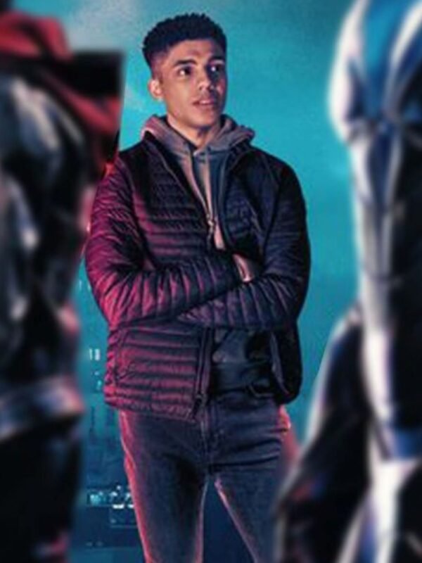 Titans S03 Tim Drake Black Quilted Puffer Jacket