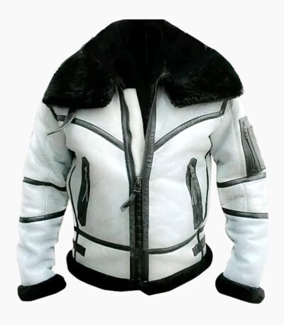 Todd RAF SF Bomber Flight Aviator White Jacket