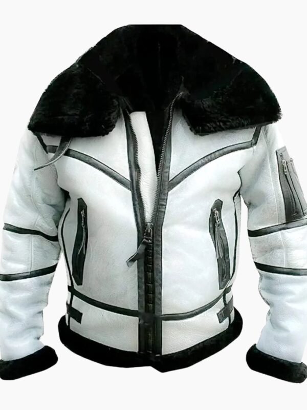 Todd RAF SF Bomber Flight Aviator White Jacket