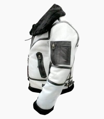 Todd RAF SF Bomber Flight Aviator White Jacket