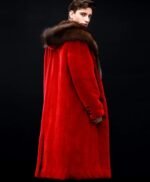 Todrick Mink Fur Red Long Coat