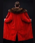 Todrick Mink Fur Red Long Coat