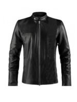 Tom Clancys Jack Ryan Black Leather Jacket
