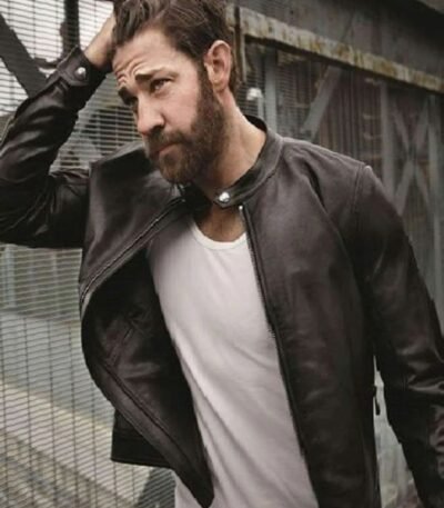 Tom Clancys Jack Ryan Black Leather Jacket