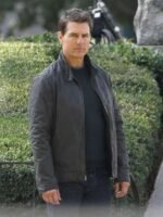 Tom Cruise Jack Reacher 2 Black Leather Jacket