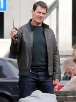 Tom Cruise Jack Reacher 2 Black Leather Jacket