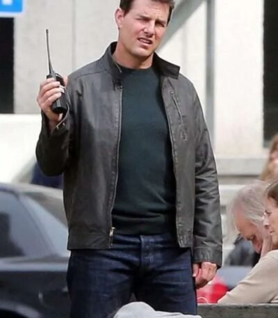 Tom Cruise Jack Reacher 2 Black Leather Jacket