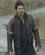 Tom Cruise War of The Worlds Brown Biker Leather Jacket