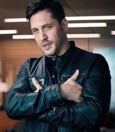 Tom Hardy Venom Black Leather Jacket