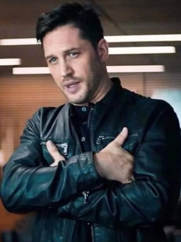 Tom Hardy Venom Black Leather Jacket