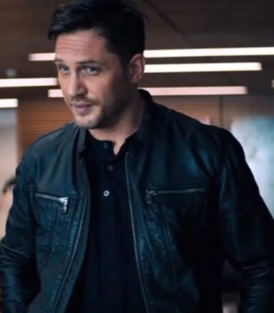 Tom Hardy Venom Black Leather Jacket