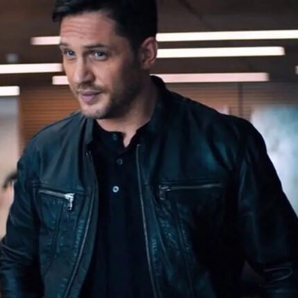 Tom Hardy Venom Black Leather Jacket