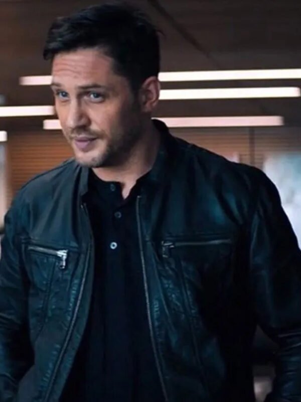 Tom Hardy Venom Black Leather Jacket