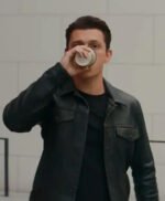 Tom Holland Uncharted Black Leather Jacket