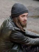 Tom Payne The Walking Dead Leather Trench Coat