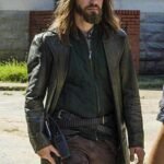 Tom Payne The Walking Dead Leather Trench Coat