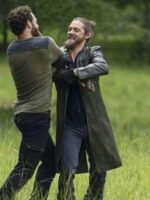 Tom Payne The Walking Dead Leather Trench Coat