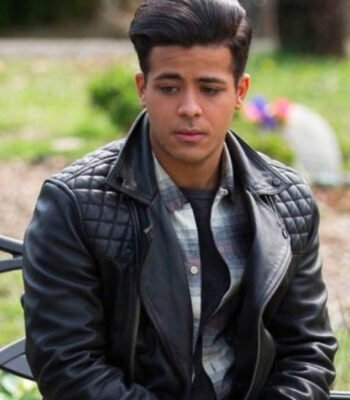 Tony Padilla 13 Reasons Why Quilted Biker Leather Jacket