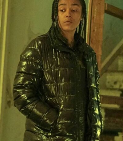 Top Boy Jasmine Jobson Puffer Black Jacket