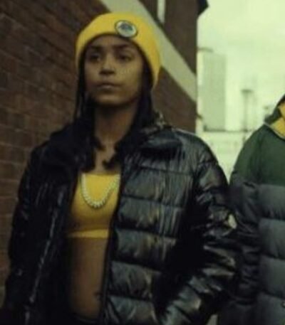 Top Boy Jasmine Jobson Puffer Black Jacket