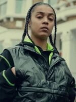 Top Boy Jasmine Jobson Puffer Black Vest