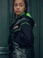 Top Boy Jasmine Jobson Puffer Black Vest