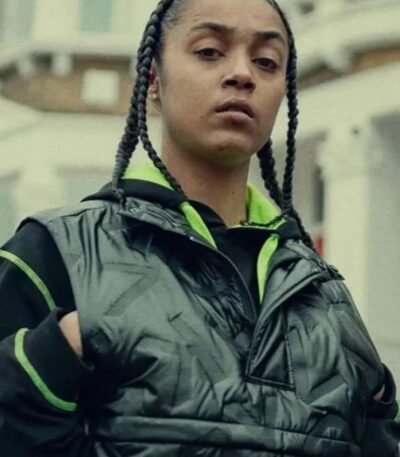 Top Boy Jasmine Jobson Puffer Black Vest