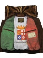 Top Gun Cap Aviator Brown Leather Jacket With Fur Hood