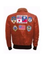 Top Gun G-1 Far East Cruise 63-4 Rust Bomber Sherpa Jacket