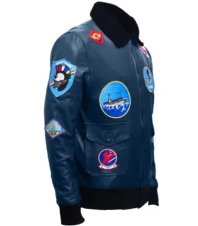 Top Gun G-1 USS Galveston Navy Blue Flight Bomber Jacket