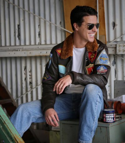 Top Gun Maverick G-1 Tom Cruise Sherpa Bomber Brown Jacket