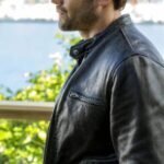 Trace Riley Chesapeake Shores Black Leather Jacket