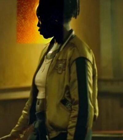 Tracy Gotoas Ganglands Liana Yellow Bomber Jacket