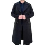 Trevor Jackson SuperFly Black Trench Coat