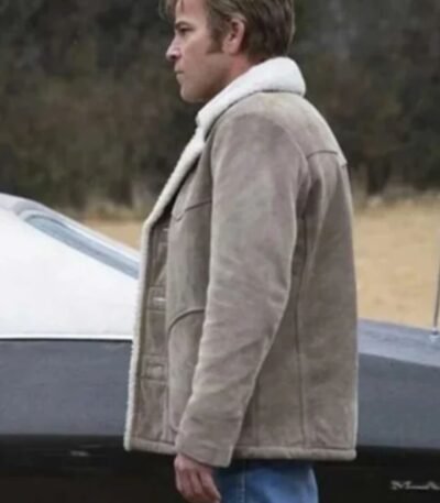 True Detective Roland West Shearling Jacket