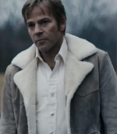 True Detective Roland West Shearling Jacket