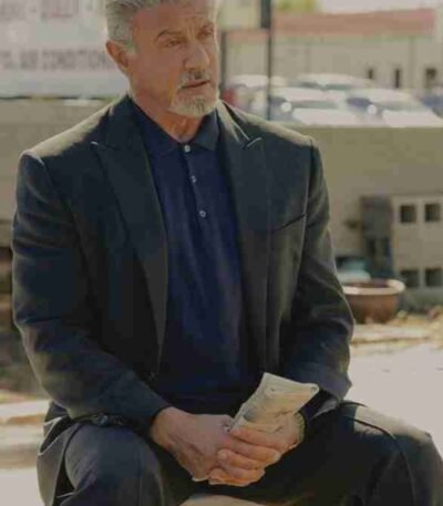 Tulsa King Sylvester Stallone Black Suit