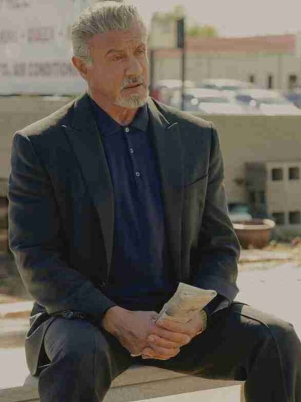 Tulsa King Sylvester Stallone Black Suit