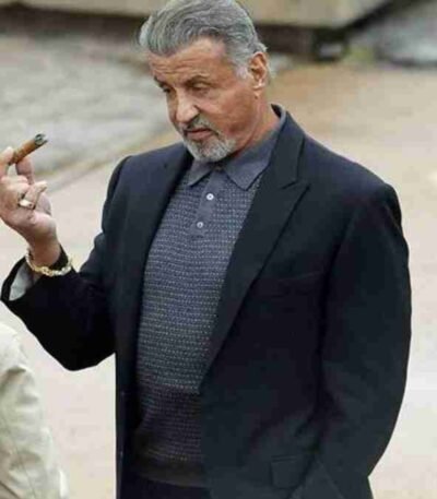 Tulsa King Sylvester Stallone Black Suit