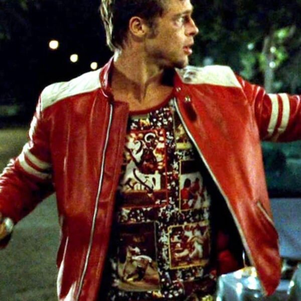Tyler Durden Fight Club Real Leather Jacket
